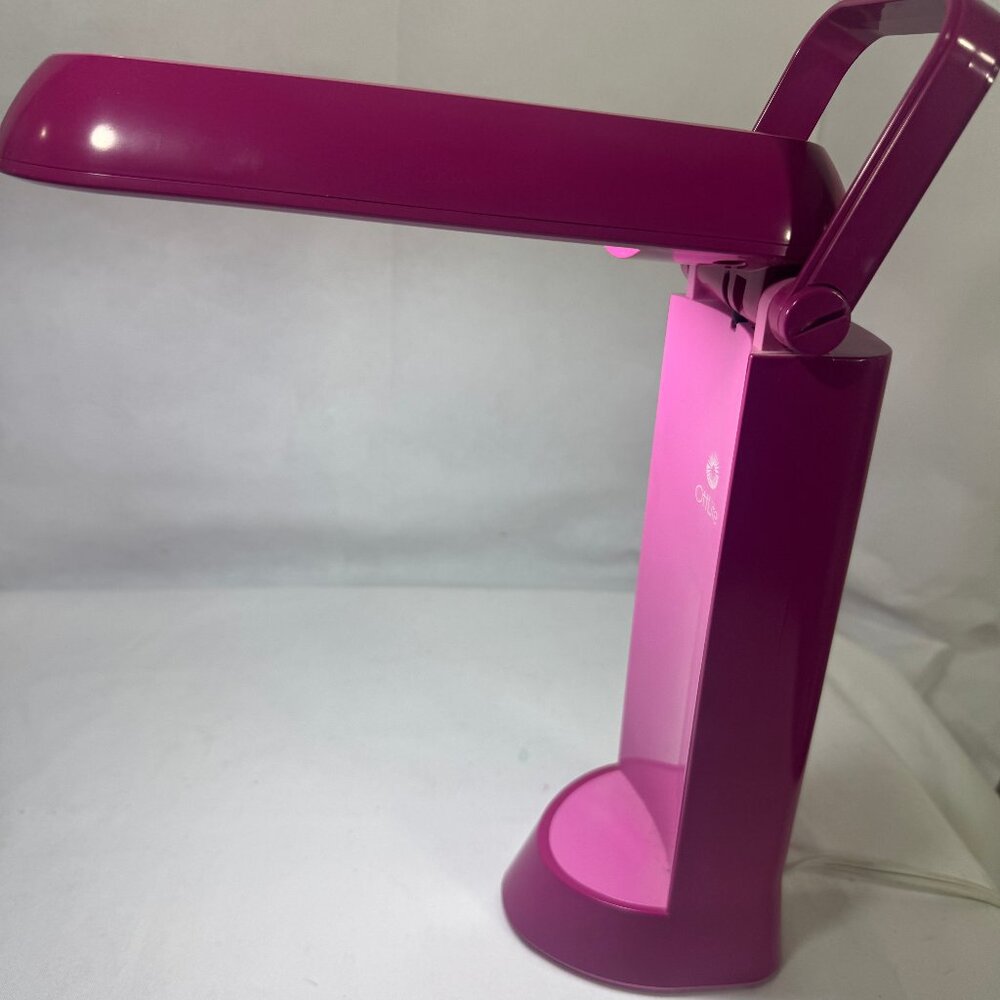 Pink OttLite folding task lamp